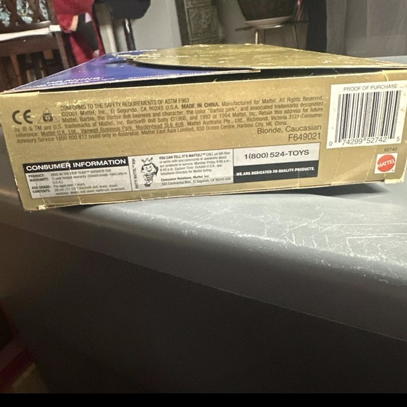 2001 MATTEL Ring In The New Year 12 In Barbie Doll Collection NEW in Box Blonde - Picture 7 of 7